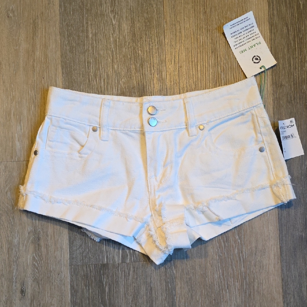 PTCL Elegant White Jean Shorts for Women